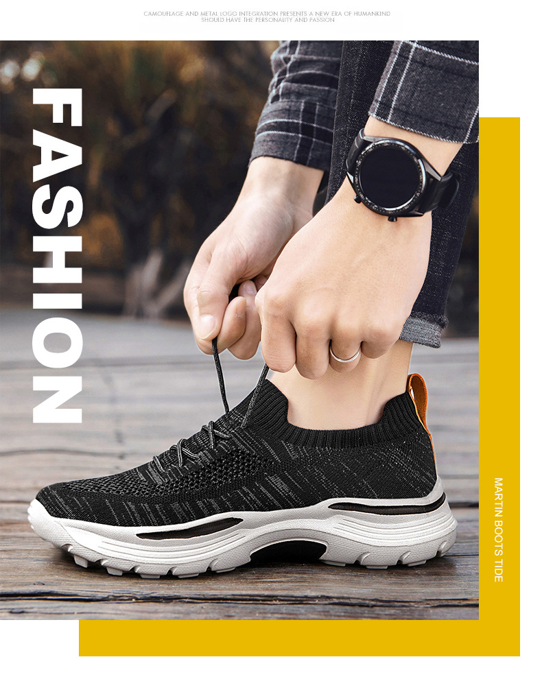 S-brand Similar Fly-knit Sneakers, Spring/summer Thick-soled Breathable Men's Walking Slip-on Shoes, In-stock Wholesale,_vogvips.com