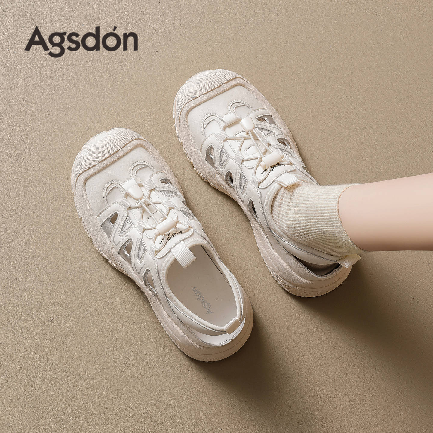 Sandalias deportivas para mujeres 2026 nueva primavera hueco casual al aire libre zapatos de montaña zapatos de retroceso ligero