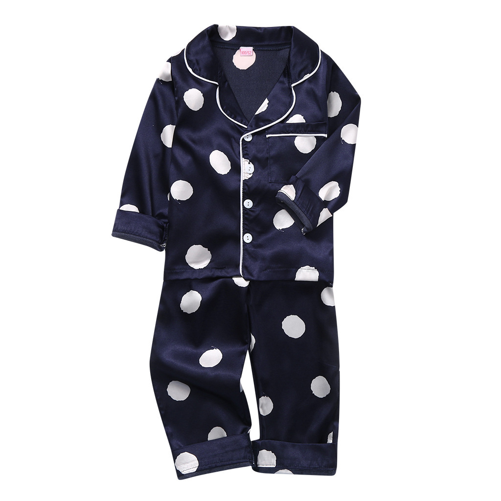 Spring Autumn Children's Homewear Sets Long Sleeved Pajamas And Pants Air Conditioning Clothes For Kids Toddler Girls Clothing 3 To 7 Years_voghion.com