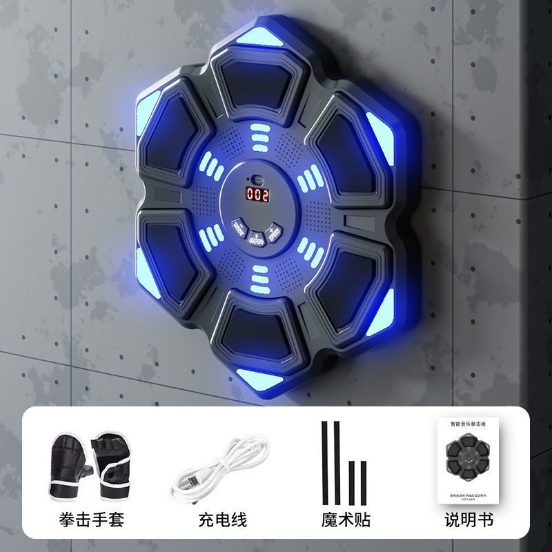 블랙 [6개 타겟 위치의 고급 구성] 블루투스 + 조명 및 음향 효과 + 카운팅