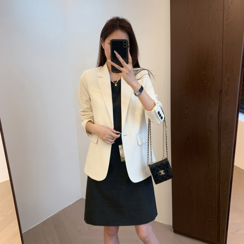 客供订单立体裁剪精湛工艺羊毛混纺修身显瘦一粒扣西装外套|undefined