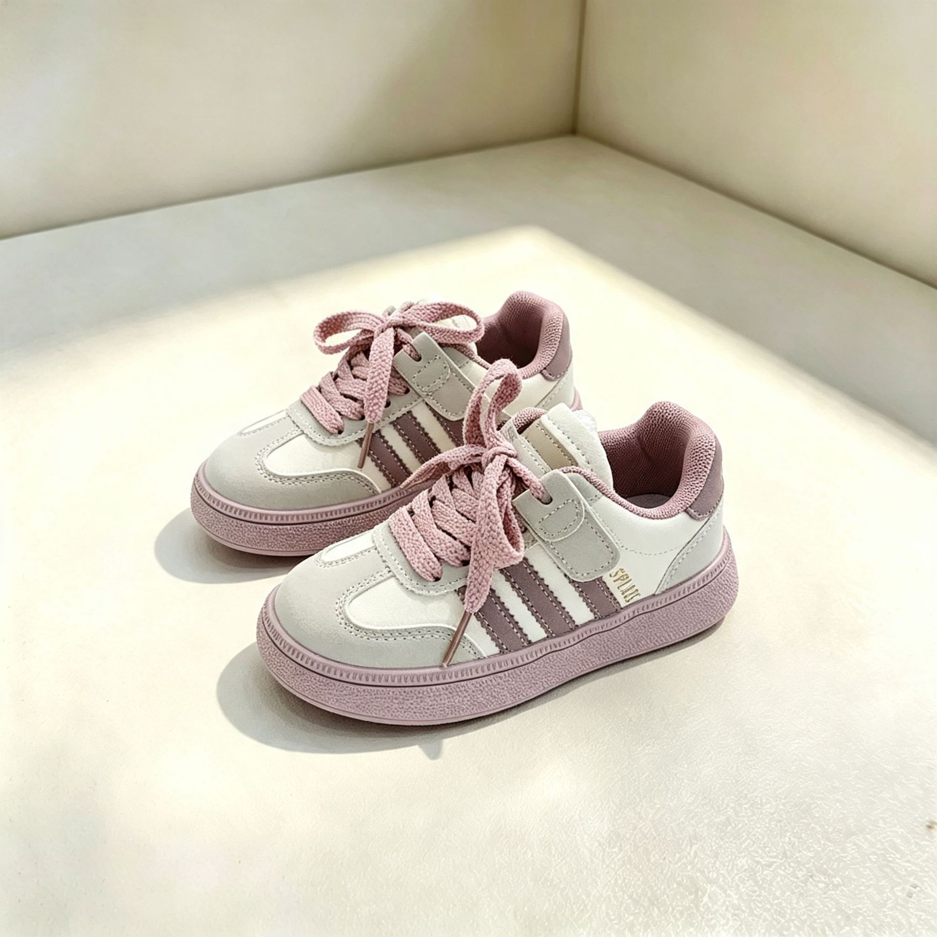 Nuevos zapatos deportivos para niños 2025 otoño niños pequeños y medianos zapatos casuales de cuero para niños 5 - 8 niñas zapatos de entrenamiento antideslizantes
