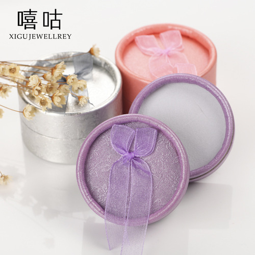 Xigū one-time delivery jewelry box gift box necklace box ring box silver cloth earplugs alcohol small mirror