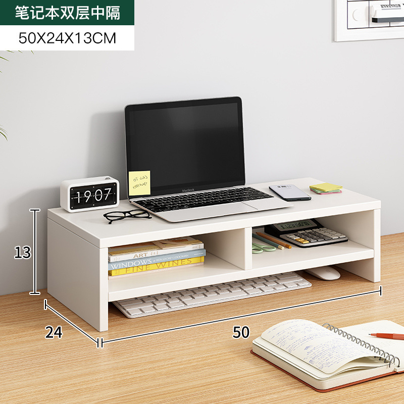 escritorio portátil elevación estante dormitorio buena oficina monitor de escritorio estante de almacenamiento de escritorio