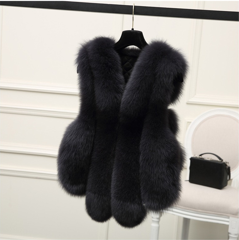 Frauen Kleidung neue mode fuchs pelz weste frauen winter freizeit_voghion.com