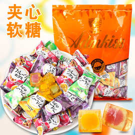 马来西亚风味ADM混合水果味软糖500g袋装糖果儿童节休闲零食批发