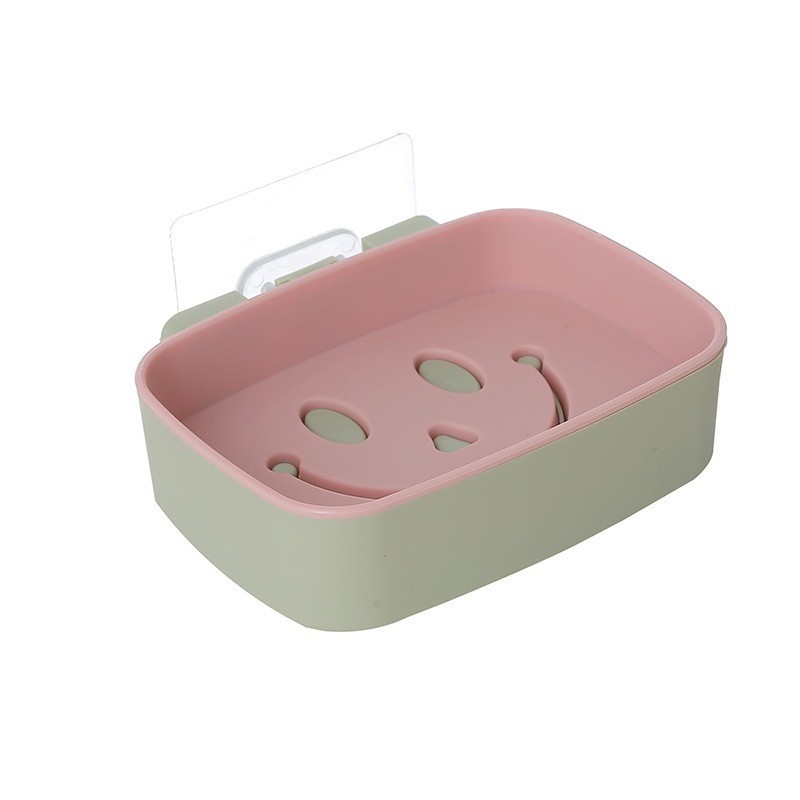 Caja de jabón, estante de jabón, ventosa, estante de drenaje creativo sin perforación montado en la pared, sin agua, artefacto de almacenamiento doméstico