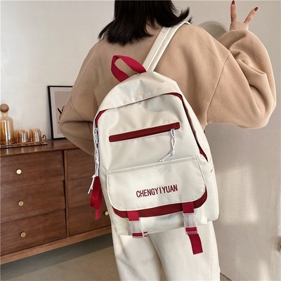 solar system ins College wind Sen family literature Simplicity student schoolbag Korean Edition fresh Soft sister Hit color Backpack