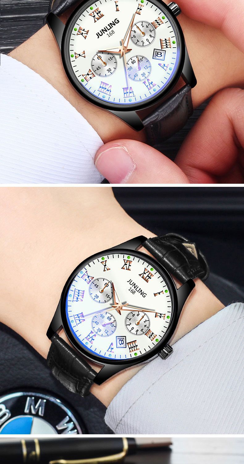 Bendian Watch Men's Student Korean Version Simple Retro Sports Calendar Luminous Casual Electronic Watch Men's couple Wristwatch pic 13