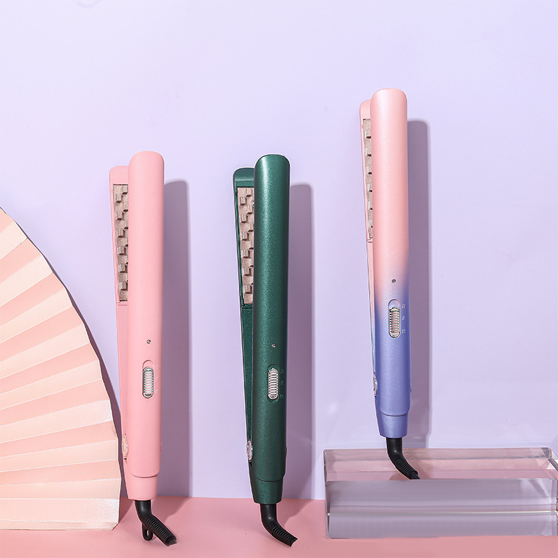 Yazhou Plaid tooth electric splint hair style fluffy corn Plaid hair perm rolling straight dual-purpose splint hair curler