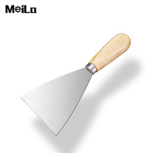木质柄油灰刀腻子刀批刀双夹木柄铲刀镜面灰刀产地货源镜面专用