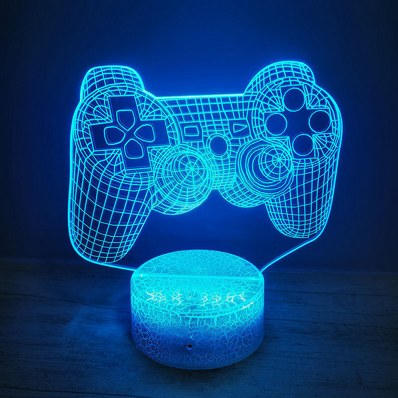 Eスポーツデスクトップ装飾品コンピュータデスクトップレイアウトEスポーツルーム装飾装飾品擬似蛍光管時計3Dナイトライト|undefined