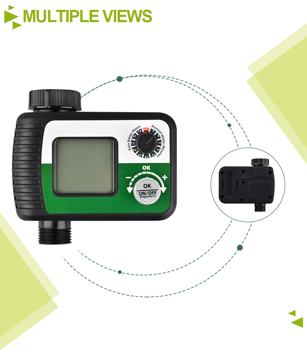 Manopola per la programmazione del timer del prato, dispositivo di irrigazione automatico, controller di irrigazione intelligente_voghion.com