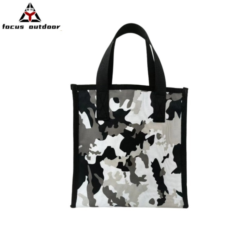 Bolsa de almacenamiento de camping al aire libre personalizada para viajes, ciclismo, cartera deportiva, camuflaje, bolsa de herramientas de gran capacidad, bolsa colgante impermeable