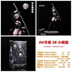 新しいハンターメカニカルエイジゲーム女神双頭彫刻天使ニールモデル装飾品フィギュア箱入り