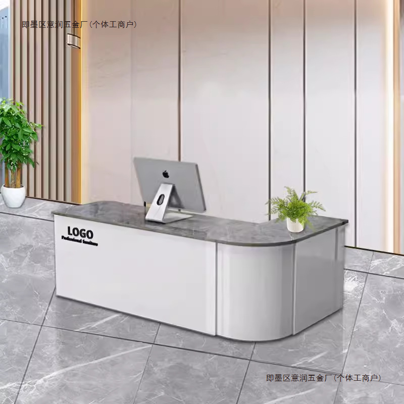 收银台前台接待台店铺转角圆弧教育吧台柜台桌小型创意水果店超市|undefined