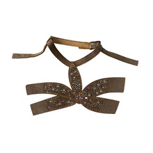 时尚水钻鞋面半成品加工波西米亚民族风不规则拖鞋凉鞋配件辅料