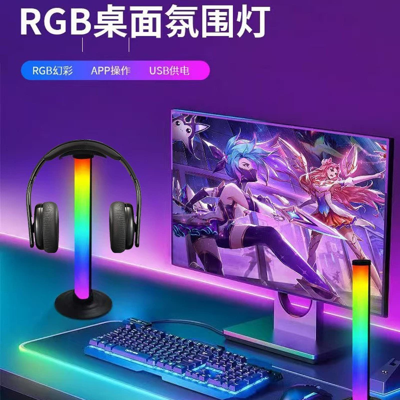 Умная светодиодная подсветка окружения, управление по Wi‑Fi/Bluetooth RGB, варианты настольного и напольного зеркал