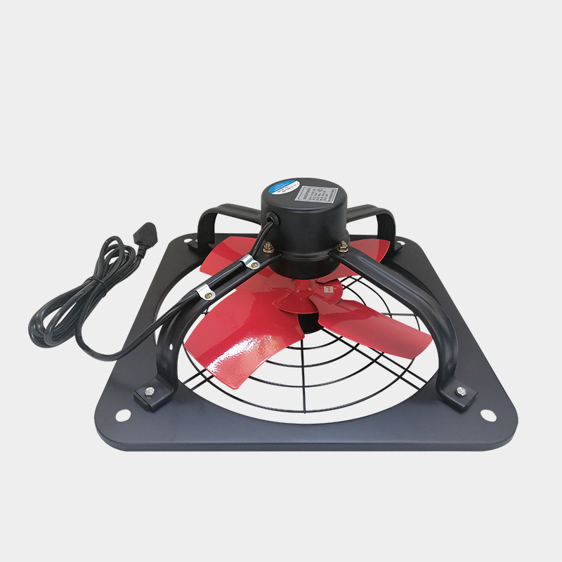 Exhaust fan, kitchen ventilation fan, square industrial exhaust fan, wall-mounted household silent air exchange fan, small exhaust machine