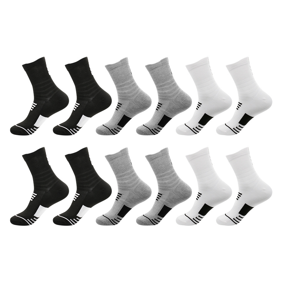 Cross-Border Hot-Selling Men's and Women's Basketball Socks, Elite Socks, Mid-Calf Breathable Sweat-Absorbing Running Socks, Outdoor Sports Socks Wholesale