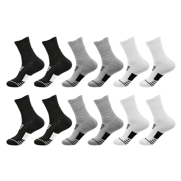 Cross-Border Hot-Selling Men's and Women's Basketball Socks, Elite Socks, Mid-Calf Breathable Sweat-Absorbing Running Socks, Outdoor Sports Socks Wholesale