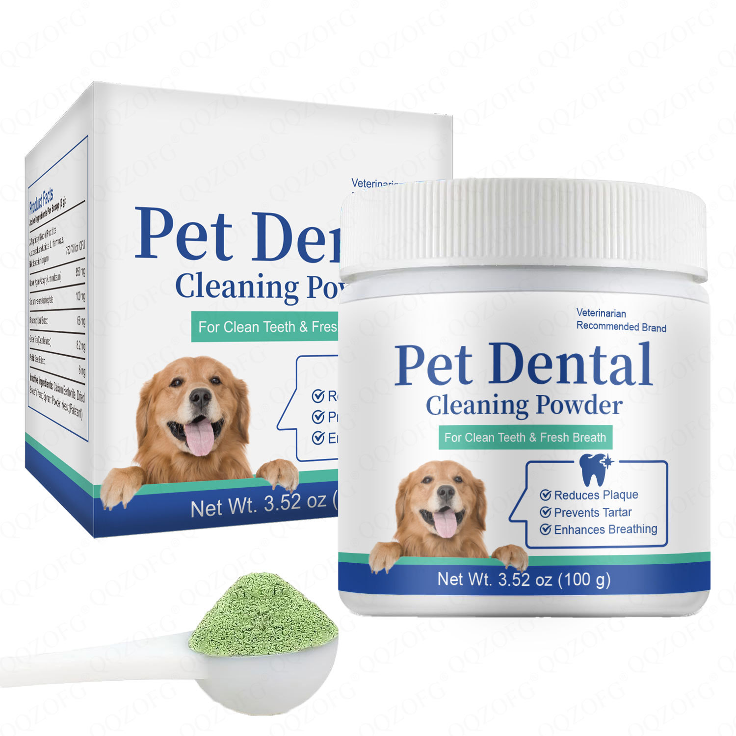 Порошок для чистки зубов для домашних животных Pet Dental Cleaning Powder