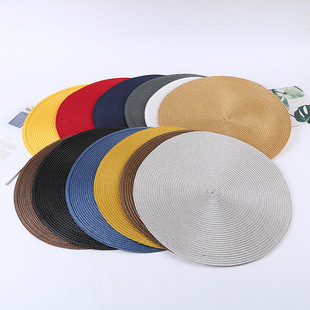 Heat Insulation Pad Strictly Selected Cross-border Explosions in stock PP Pad Round Simple Tableware High-level Customizable Tablecloth Placemat
