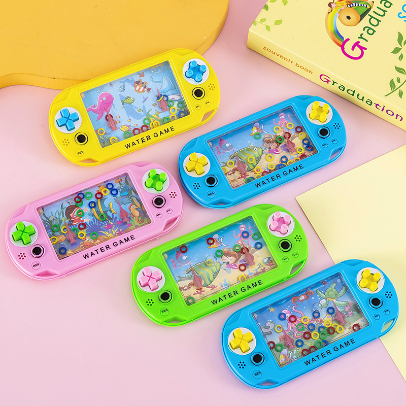 ウォーターマシンおもちゃ子供時代ノスタルジックなリングハンドヘルドゲーム機水中リング教育ゲーム子供のための古典的なおもちゃ|undefined