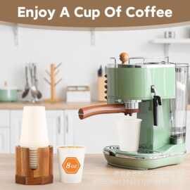跨境木质纸杯收纳盒酒店一次性纸杯杯架奶茶店杯架简约纸杯适配器