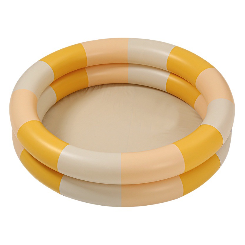 Million ins Danish Vintage Striped Inflatable Swimming Pool Baby Dinosaur Pool Thickened Household Ocean Ball Pool