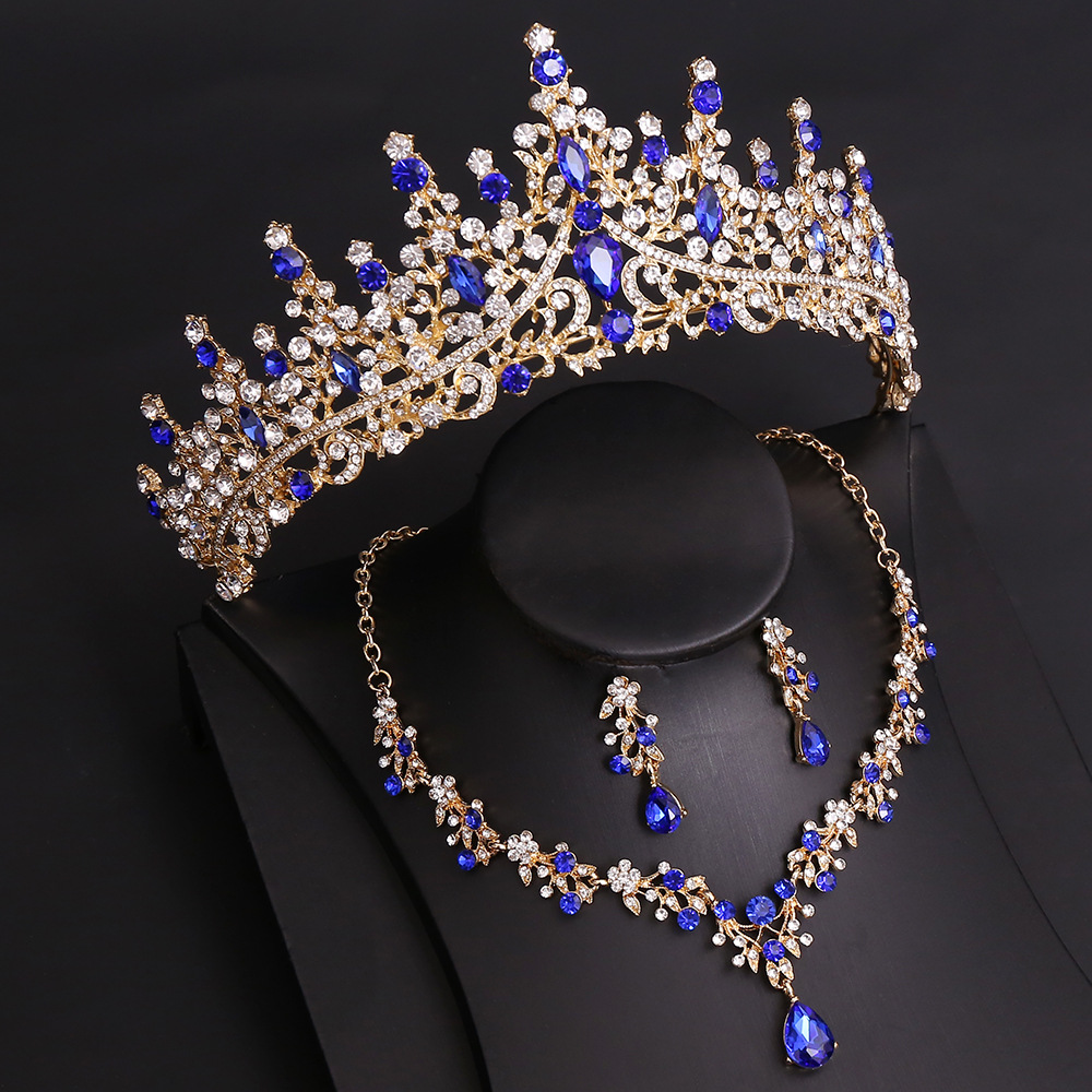 新娘项链皇冠三件套