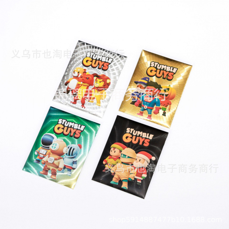 Cross-border Stumble Guys Stumbling Tripping Guy Gold Leaf Card Collision Party Competitive Board Game Card