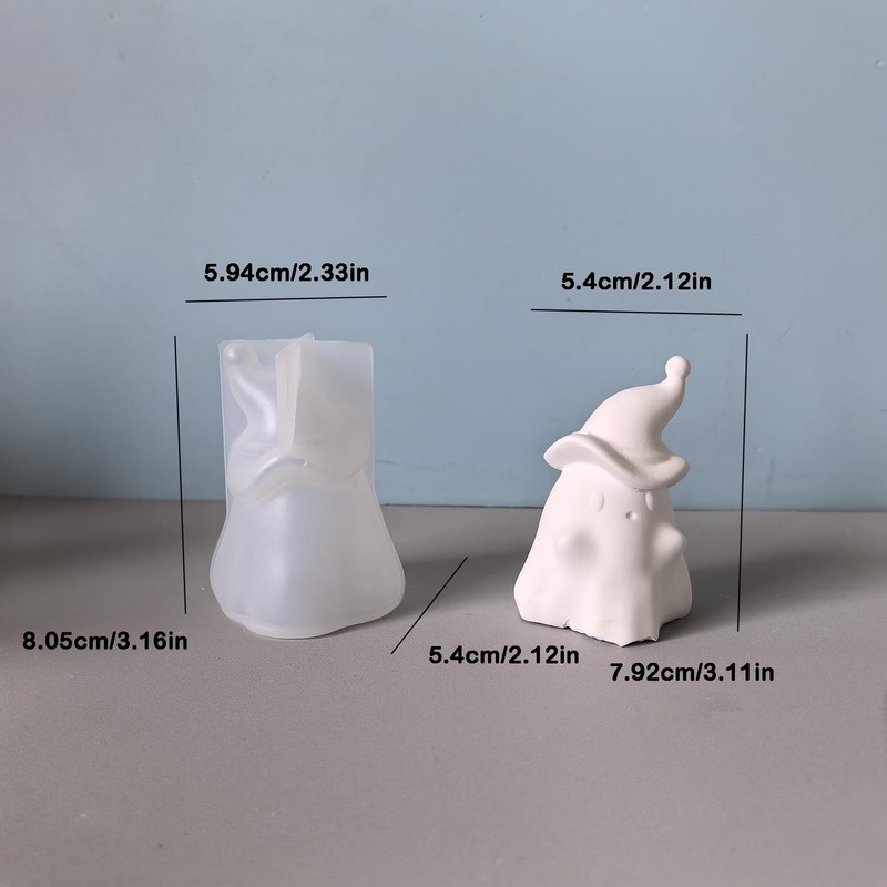 万圣节系列表情南瓜南瓜幽灵香薰蜡烛模具石膏摆件模具|undefined