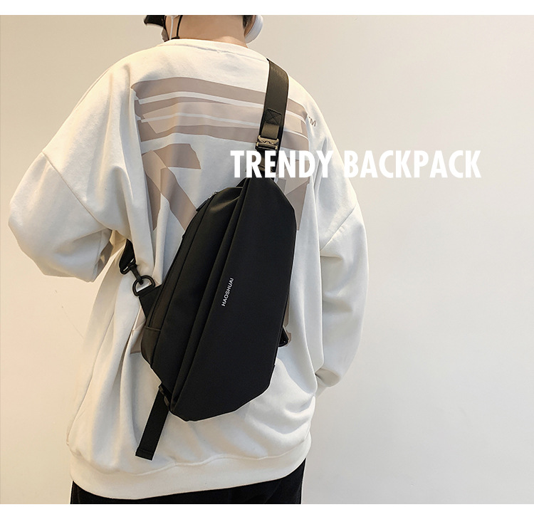 Multi-functional men's crossbody bag, chest bag, men's cycling charter, single-shoulder backpack, men's sports and commuting bag, trendy undefined