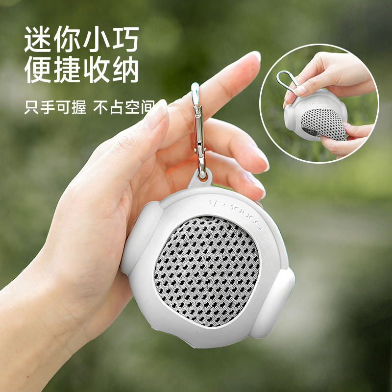 Sports Towel Sweat Absorbing Quick-drying Sports Outdoor Running Portable Breathable Pocket Wrist Sweat Towel with Silicone Cover