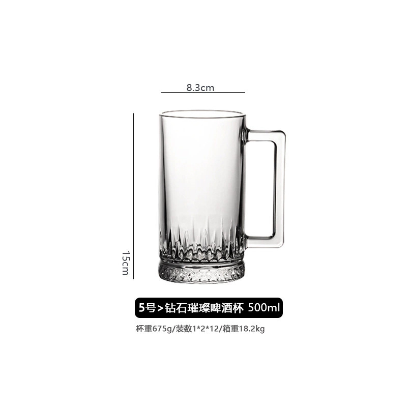 Gran por mayor calaveras taza de sala de estar comedor bar vidrio transparente cerveza con mango cerveza té taza de agua para beber image 10