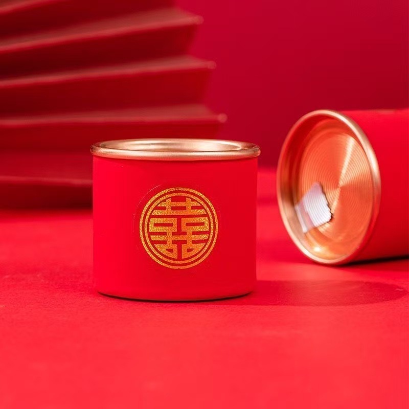 HiTea お土産 結婚式のお返し HiTea 小缶 中国風 結婚式 ブライズメイド 実用的なギフト 新築祝い キャンディーボックス 空缶|undefined