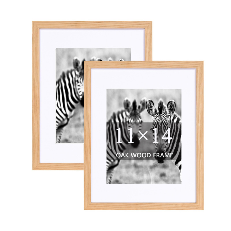 Cross-border oak photo frame wall 11 × 14 inch poster photo mounting solid wood frame
