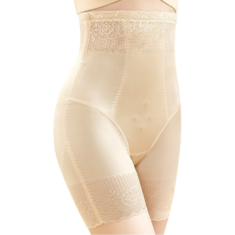 Primavera y verano nueva cintura alta Hielo Seda vientre que forma pantalones cintura que forma la cadera levantamiento cuerpo que forma la ropa interior transpirable de las mujeres calzoncillos mujeres