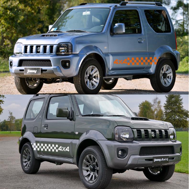 Suitable for Suzuki Jimny JIMNY model, exterior modification accessories, decorative stickers, and grid-patterned body decals