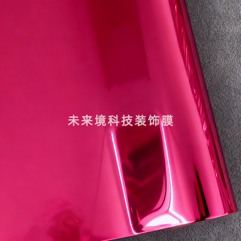 PET mirror electroplating film, shiny silver-gold electroplating, tungsten steel gray, green, purple, red, blue motorcycle car color change film