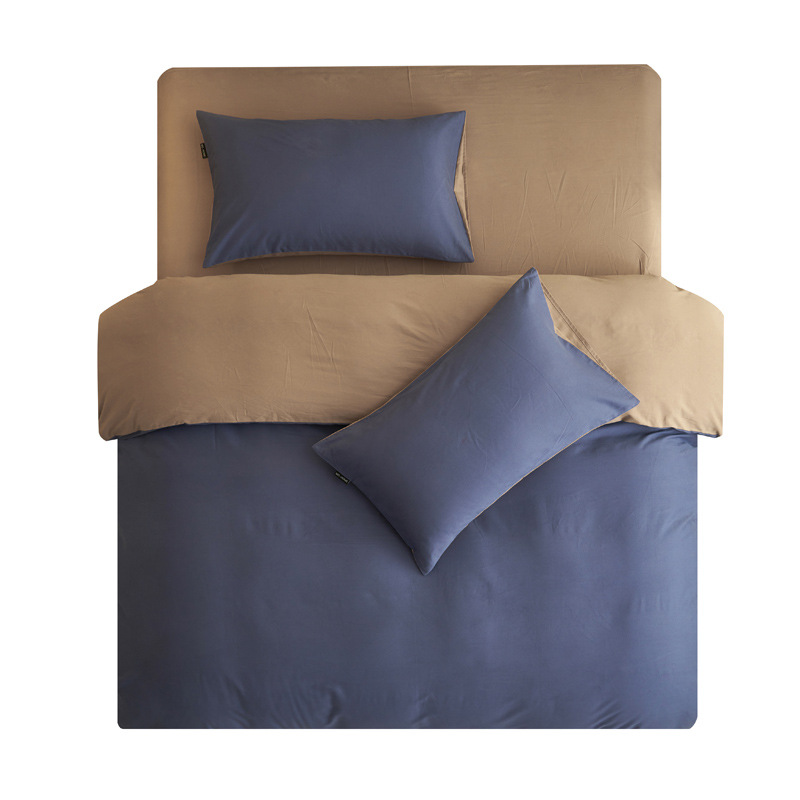 Cuatro piezas de algodón 2025 nueva sábanas cubierta de tres piezas cubierta de cama de dormitorio de estudiantes cama de cama