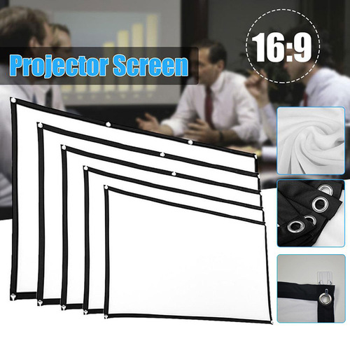 Portable High-Definition Mini Projector for Home and Office Use, with a Projection-Folding Screen, Movie Cloth, and a Direct-Source Factory