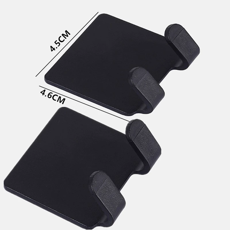 Powerful home storage hook system with adhesive backing, waterproof, no-trace install; color options