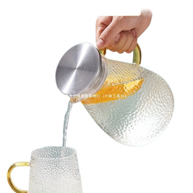Glass teapot for home use, capacious tea, set