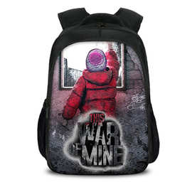 新品这是我的战争印花背包This war of mine stories中小学生背包