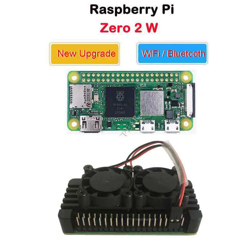 Raspberry Pi ZERO 2 W с алюминиевым корпусом для отвода тепла, Raspberry Pi Pi0 2W
