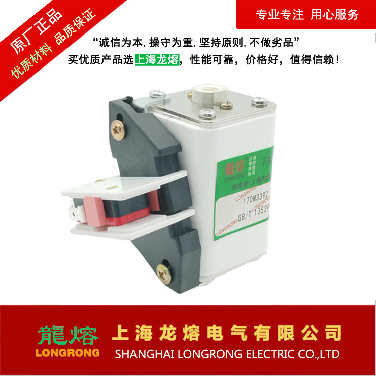 快速熔断器170M3392 AC1250V 125A，银片熔芯，认准"龍熔"品牌