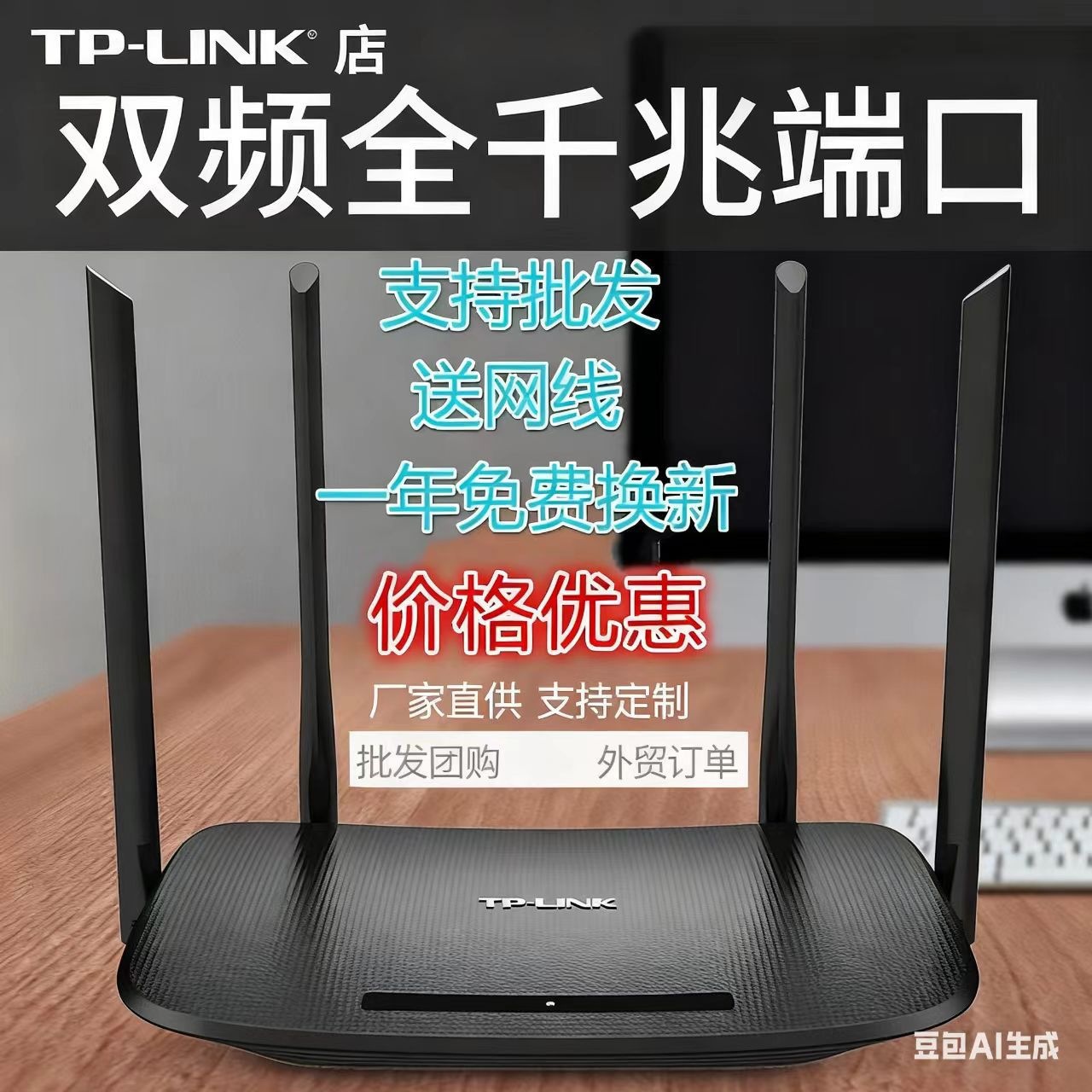 Pulian TP5620 Gigabit 1200M Dual-Band Router
