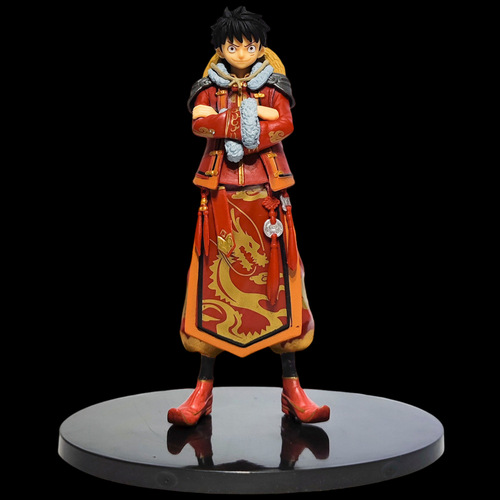 One Piece Chinese style Luffy Zoro figure Roroloa Zoro cheongsam standing animation figure ornament model